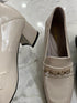Women Loafer With Crystal Embedded Gold Chain